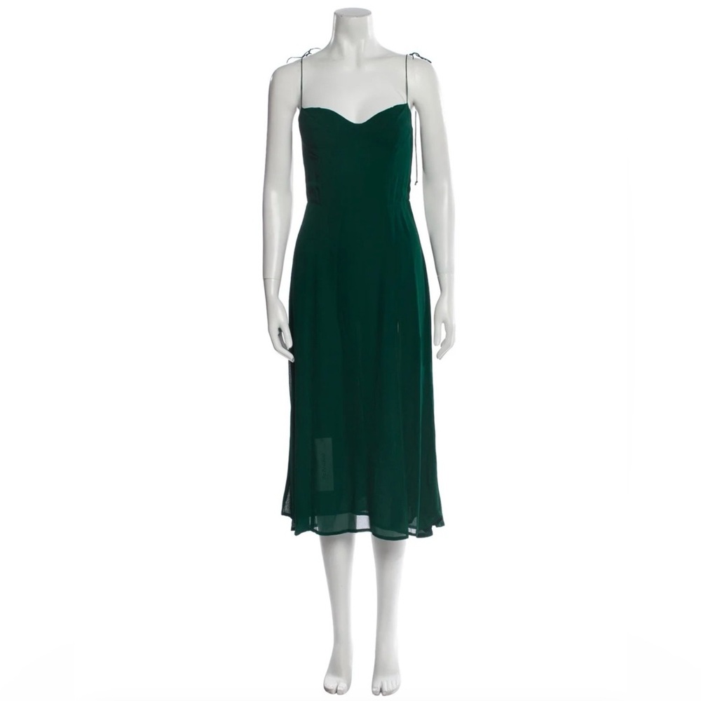 Reformation Slip Dress - Emerald Green - Size 6